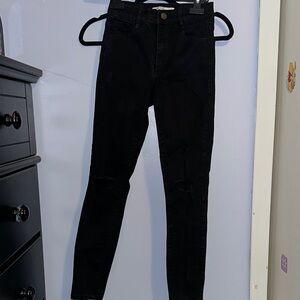 Garage Black Skinny Ripped Jeans